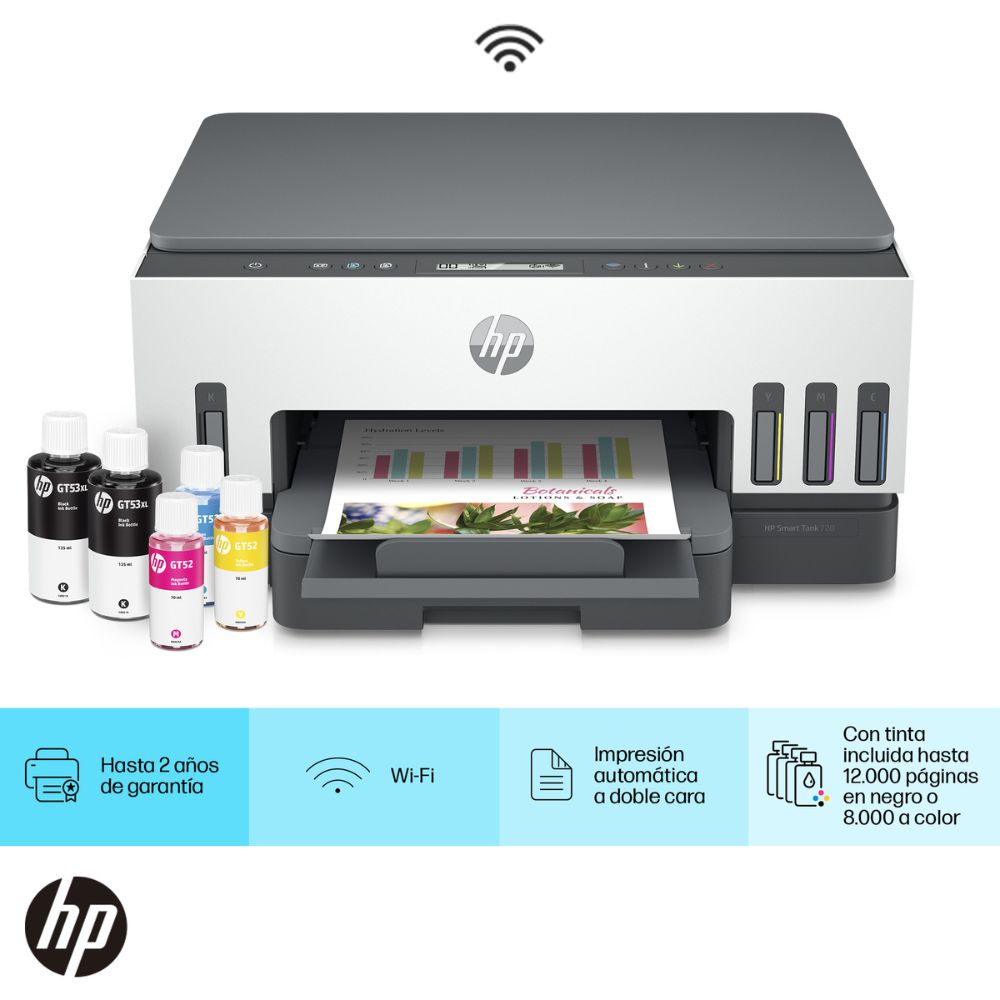 Impresora multifuncional HP Smart Tank WiFi 720 img #2