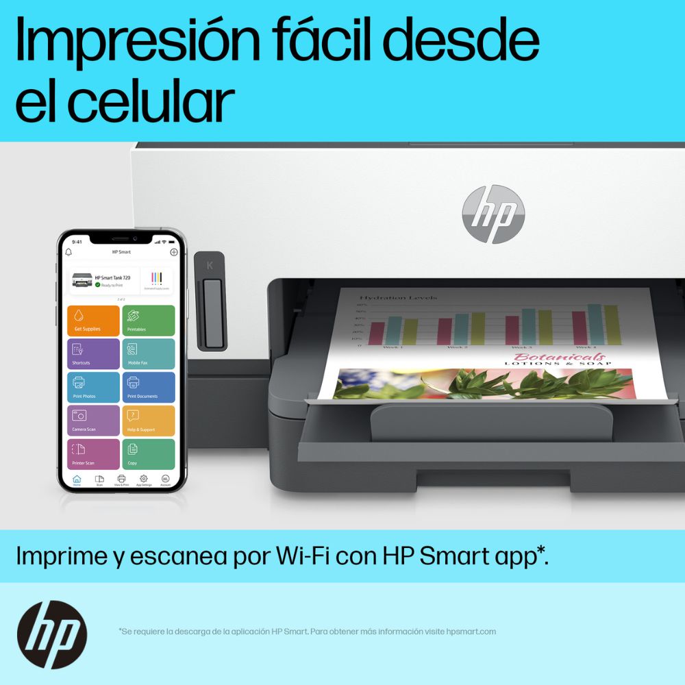 Impresora multifuncional HP Smart Tank WiFi 720 img #6