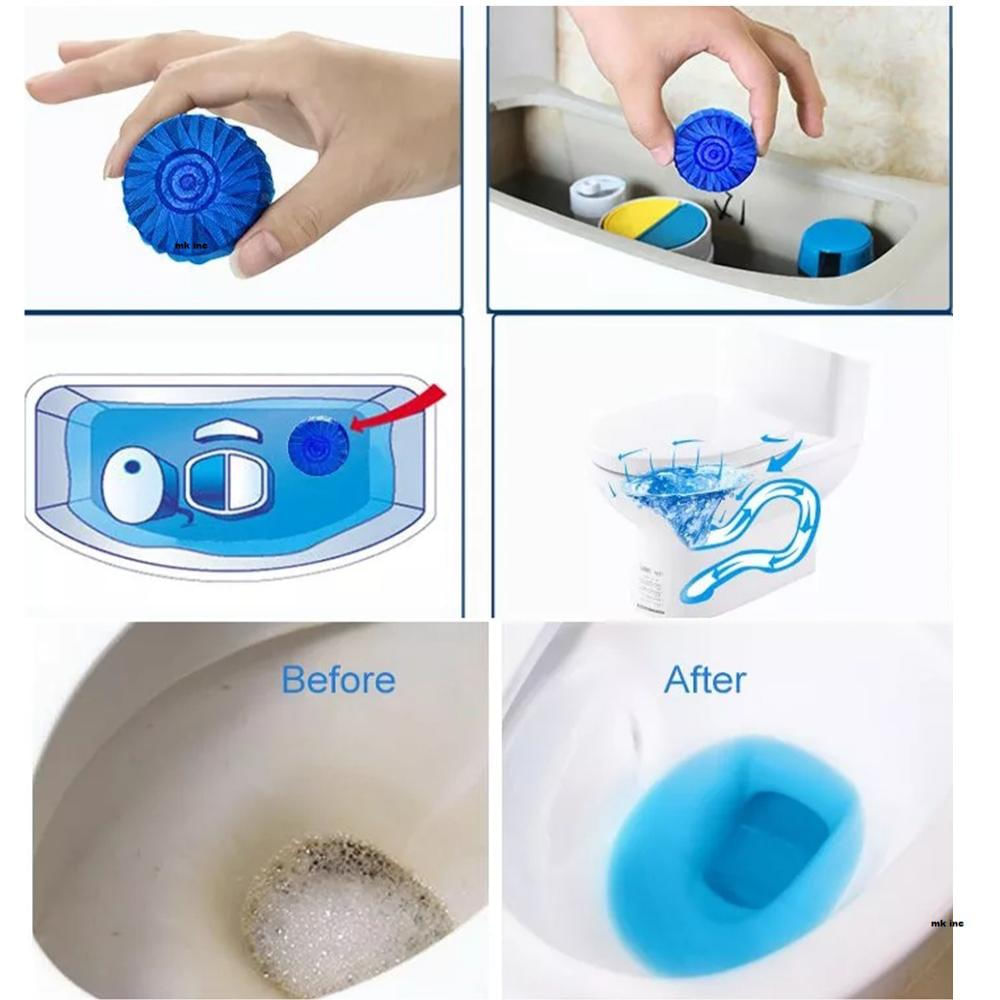 Pastillas higiénicas para limpiar y desinfectar el WC 