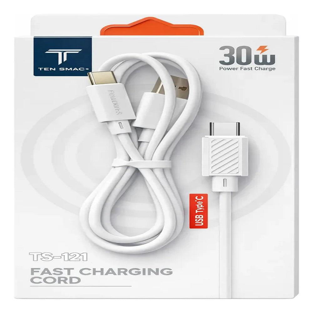 Cable De Datos Tipo C 30W Carga Rápida Ten Space Ts 121 img #1