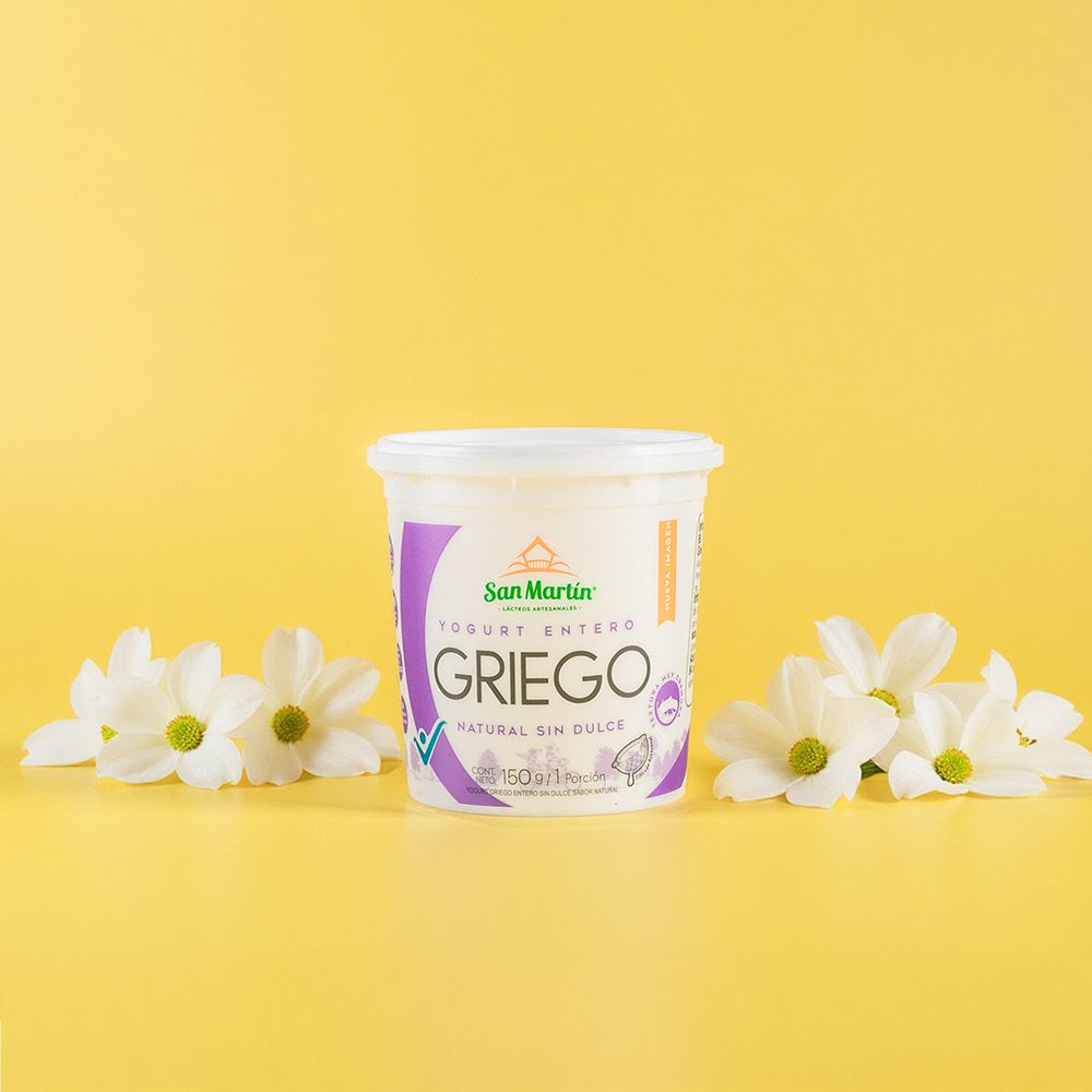 Yogurt griego SAN MARTIN entero natural sin dulce (150  ml) img #4