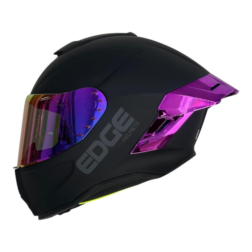 Casco Edge Integral Shanghai Cert.Dot Ece Negro Met. Morado img #2