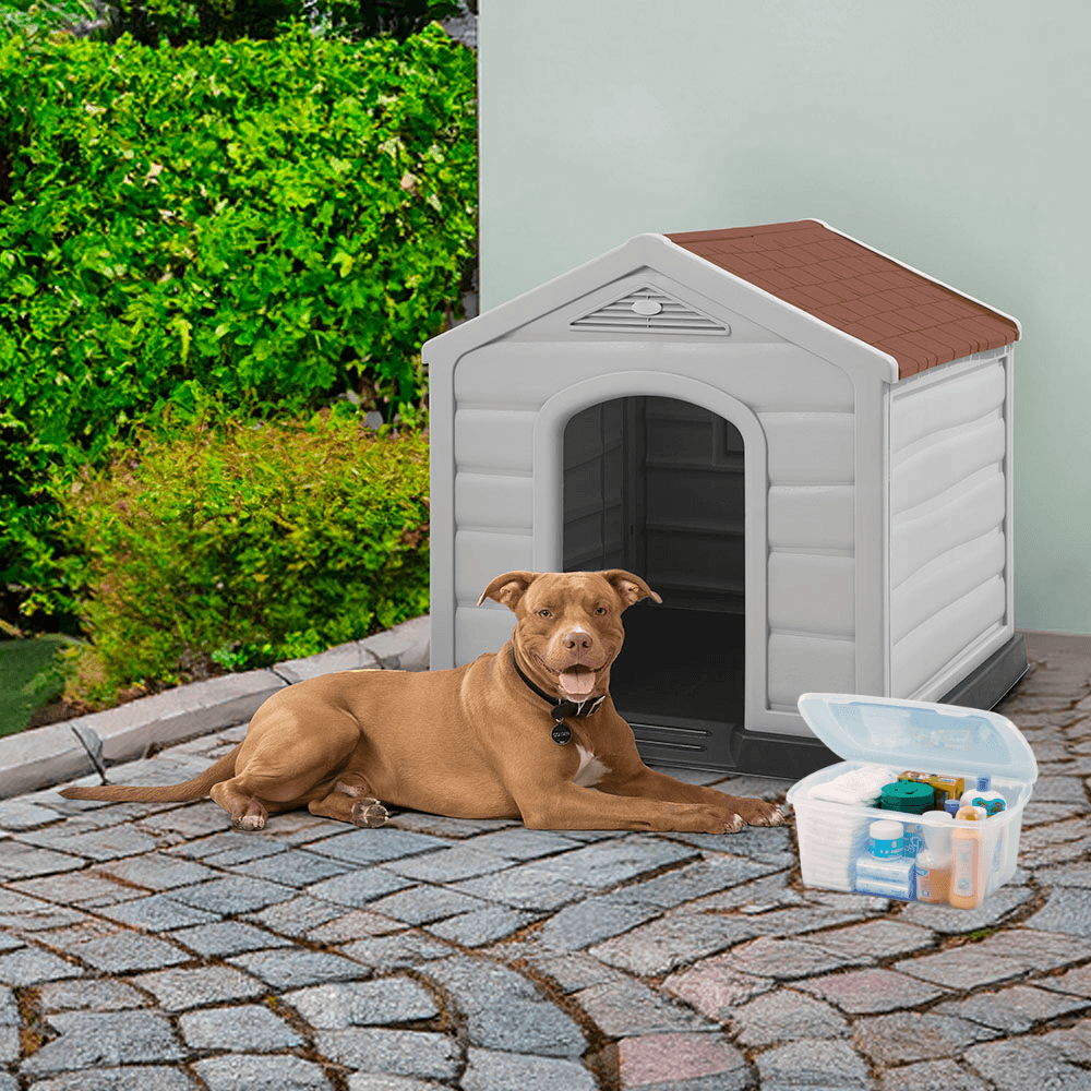 Combo Mascota, 1 Casa Razas Medianas y Grandes, 1 Caja Multiusos 12 Litros img #1