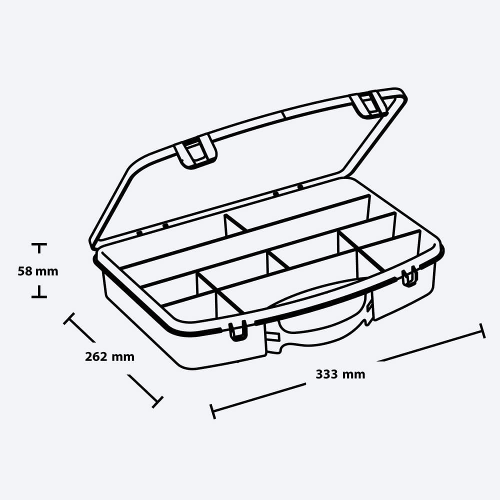 Combo Organizador, 1 Estantería 18 Pulgadas 4Niveles, 1 Caja herramientas eléctricas,1 Caja Organizadora 330 mm img #7