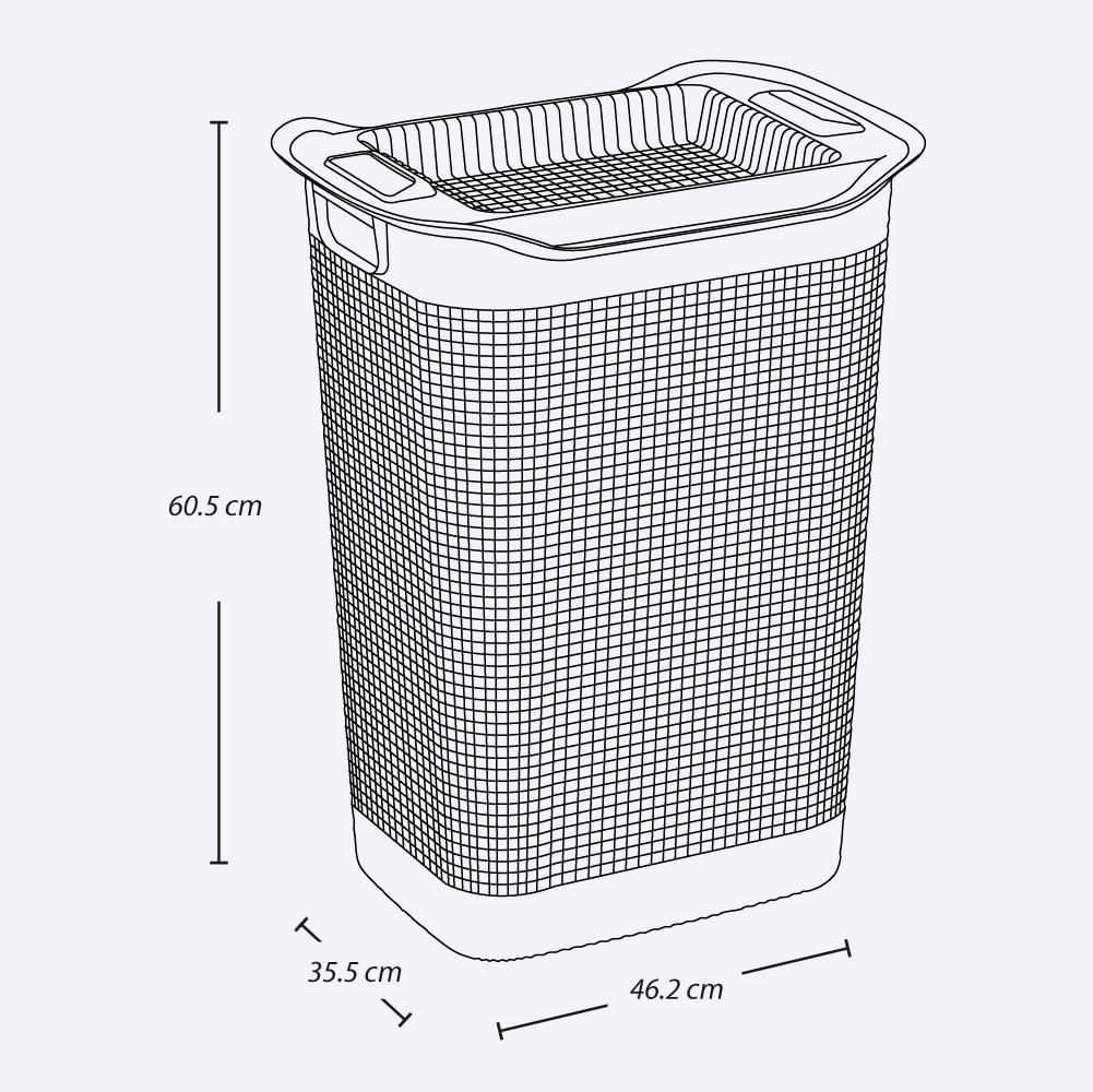 Combo organizador zona de ropas, 1 Armario multiusos Barú, 1 Cesta para ropa Linum img #7