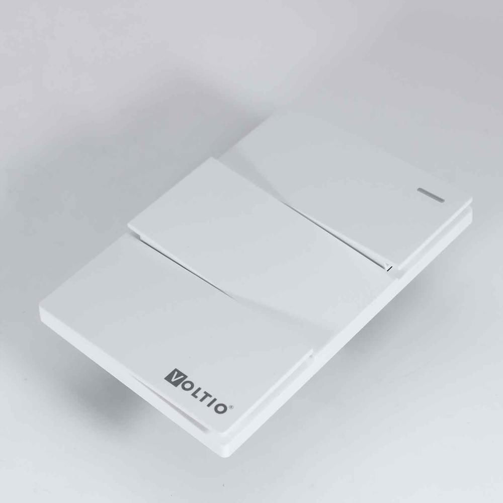 Interruptor Blanco Triple Conmutable Moderno Set X 2 Unds img #3