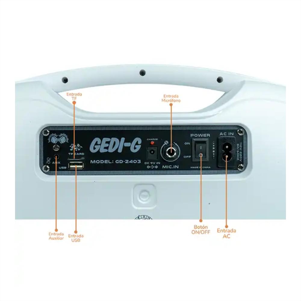 Parlante Gd 2403 Bluetooth img #3