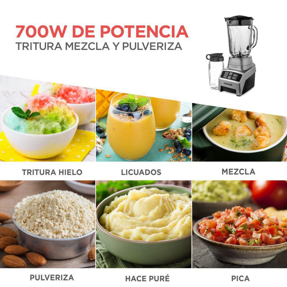 Licuadora. BLACK & DECKER  3 700 W gris BL1840MS img #4