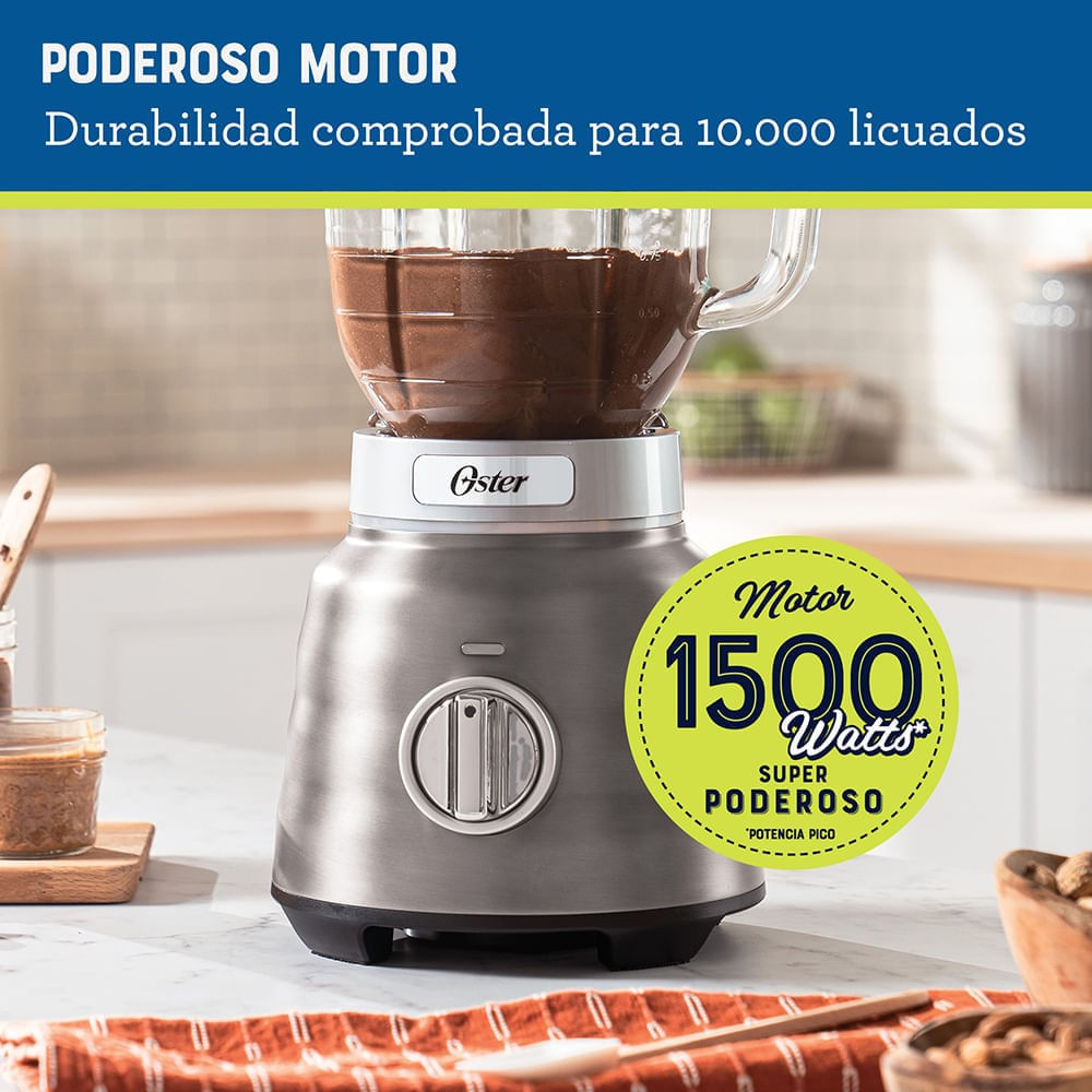 Licuadora Osterizer Max 2 Velocidades 1500W BLSTPB-RGR Plateado img #8