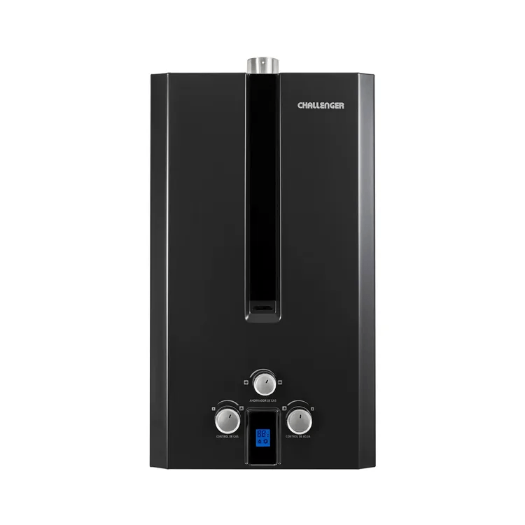 Calentador de Paso Challenger 10 Litros Tiro Forzado Gas Natural WHF7104 Negro img #1