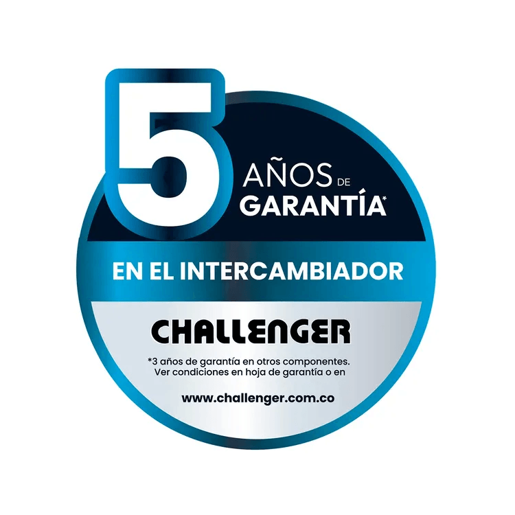 Calentador de Paso Challenger 10 Litros Tiro Forzado Gas Natural WHF7104 Negro img #3