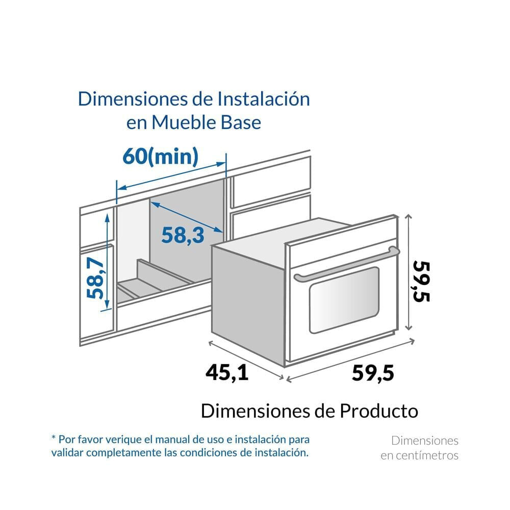 Horno de empotrar Challenger A Gas 60 cm - HG 2540 Acero Inox img #2