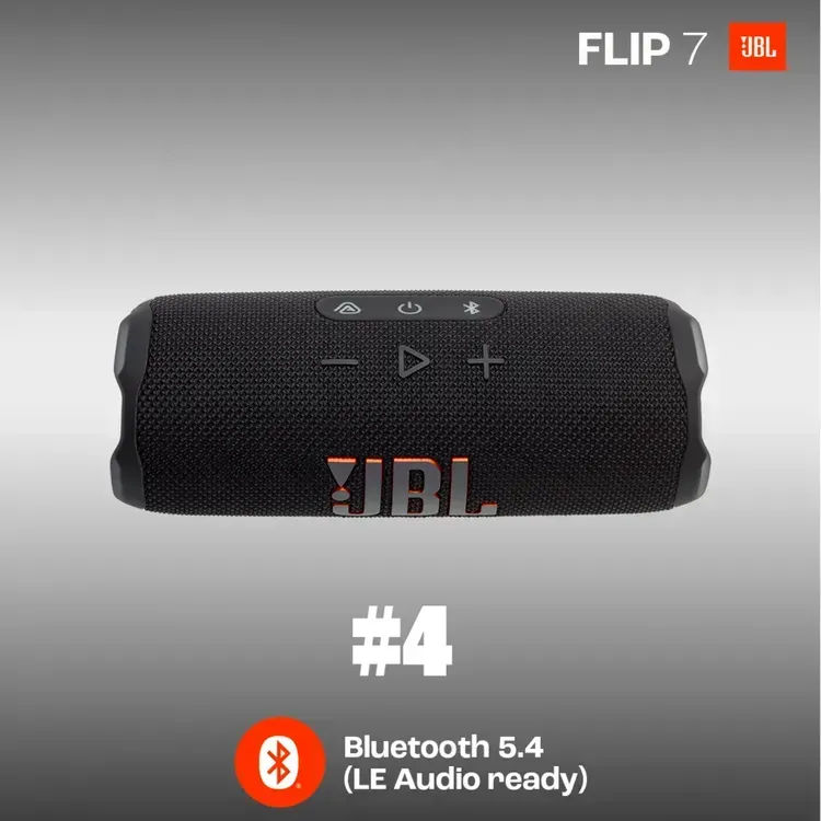 Parlante JBL Inalámbrico Bluetooth 35W FLIP7BLKAM Negro img #8