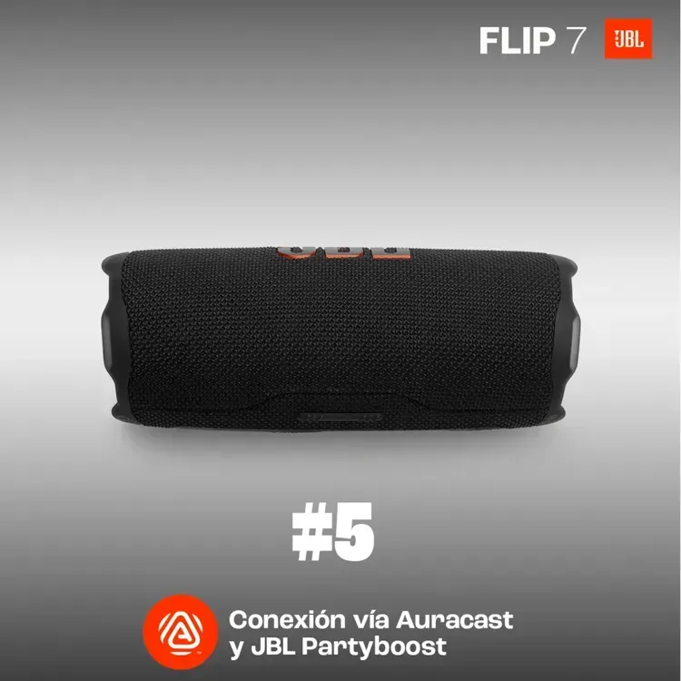 Parlante JBL Inalámbrico Bluetooth 35W FLIP7BLKAM Negro img #9