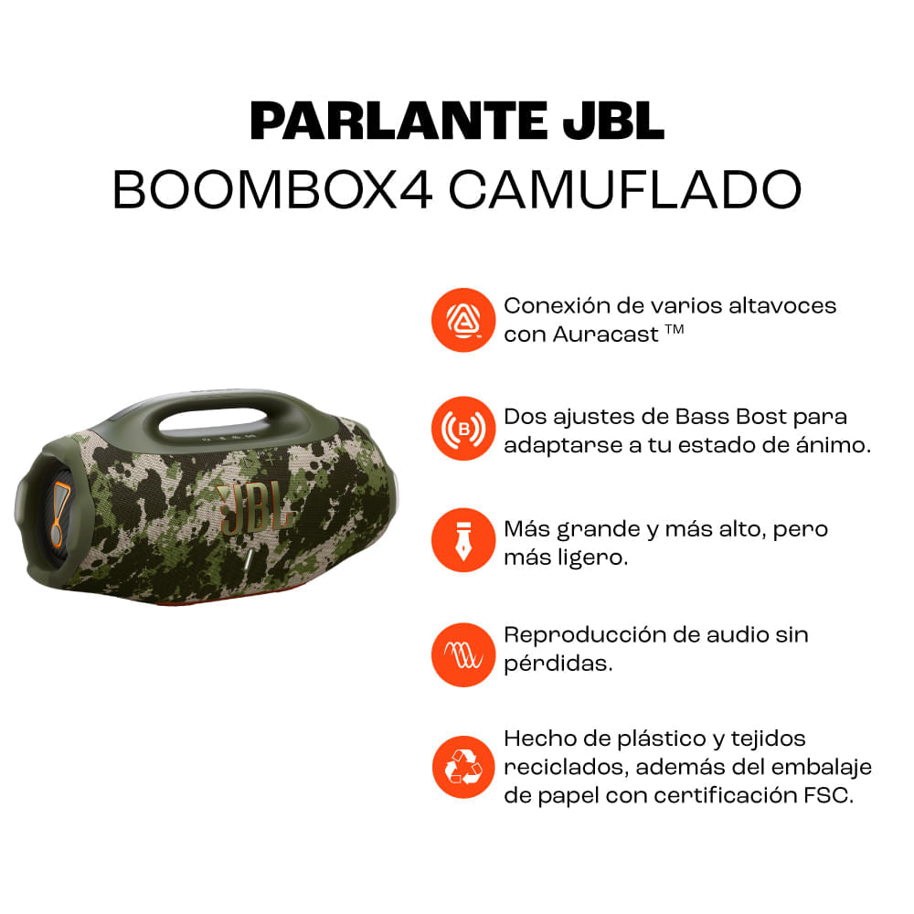 Parlante JBL Boombox4 Camuflado img #10