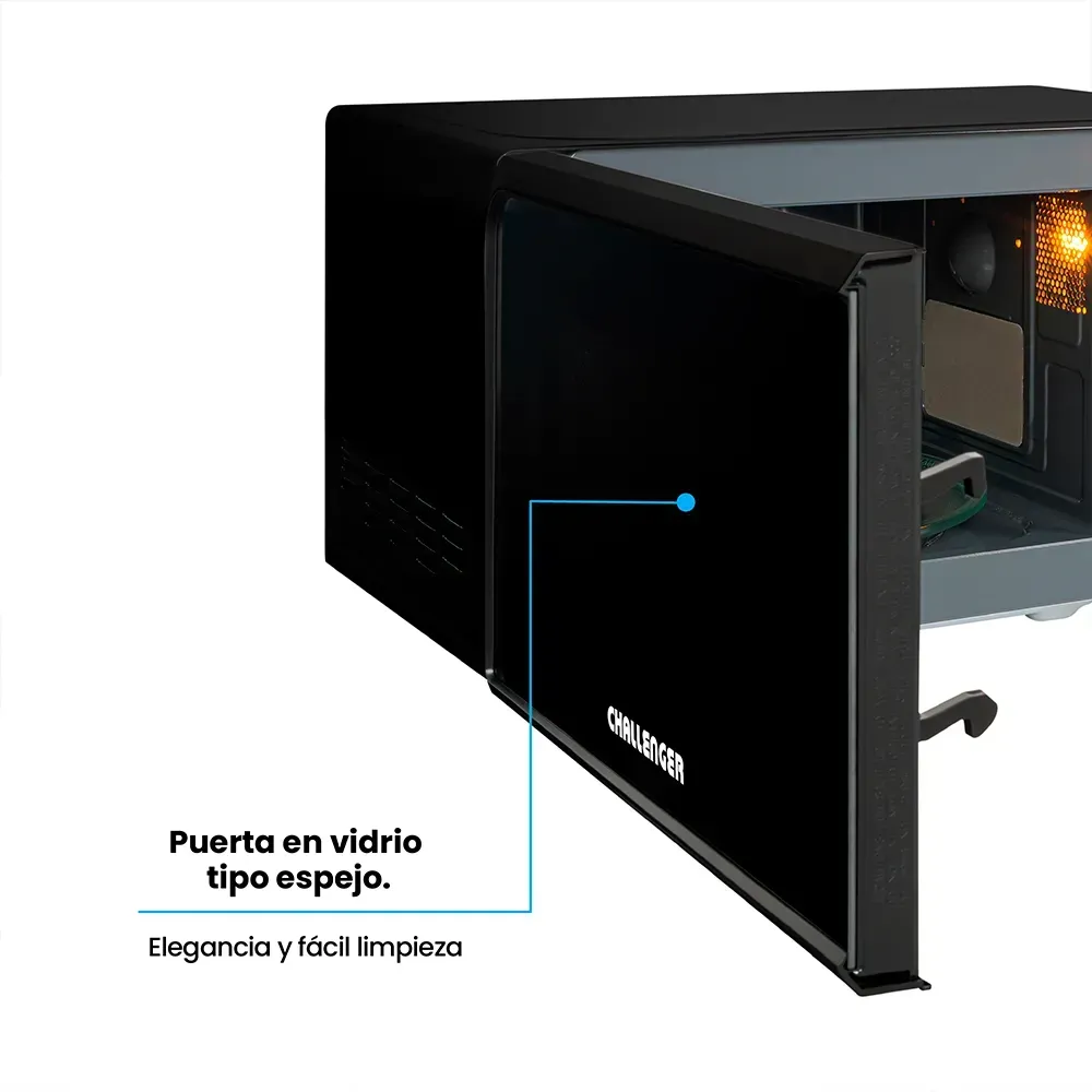Horno Microondas Challenger de sobreponer PD 32 Litros HM 8046 Negro img #6