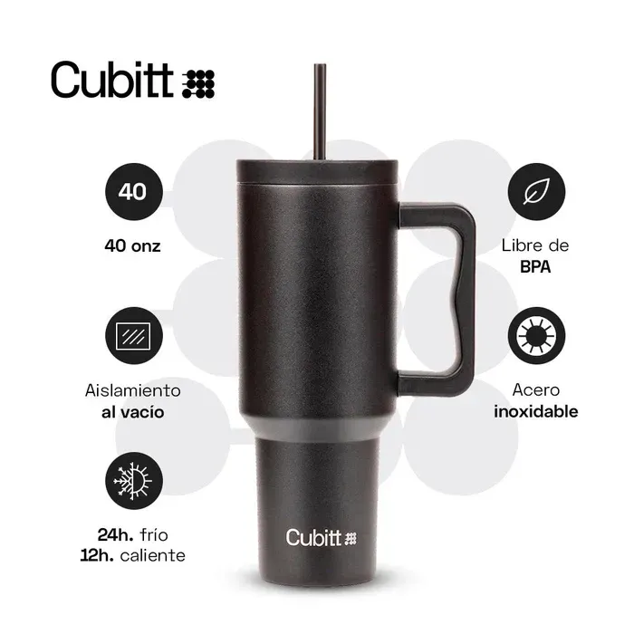 Termo Cubitt Térmico 40 Oz CT-TUMB1 Negro img #6