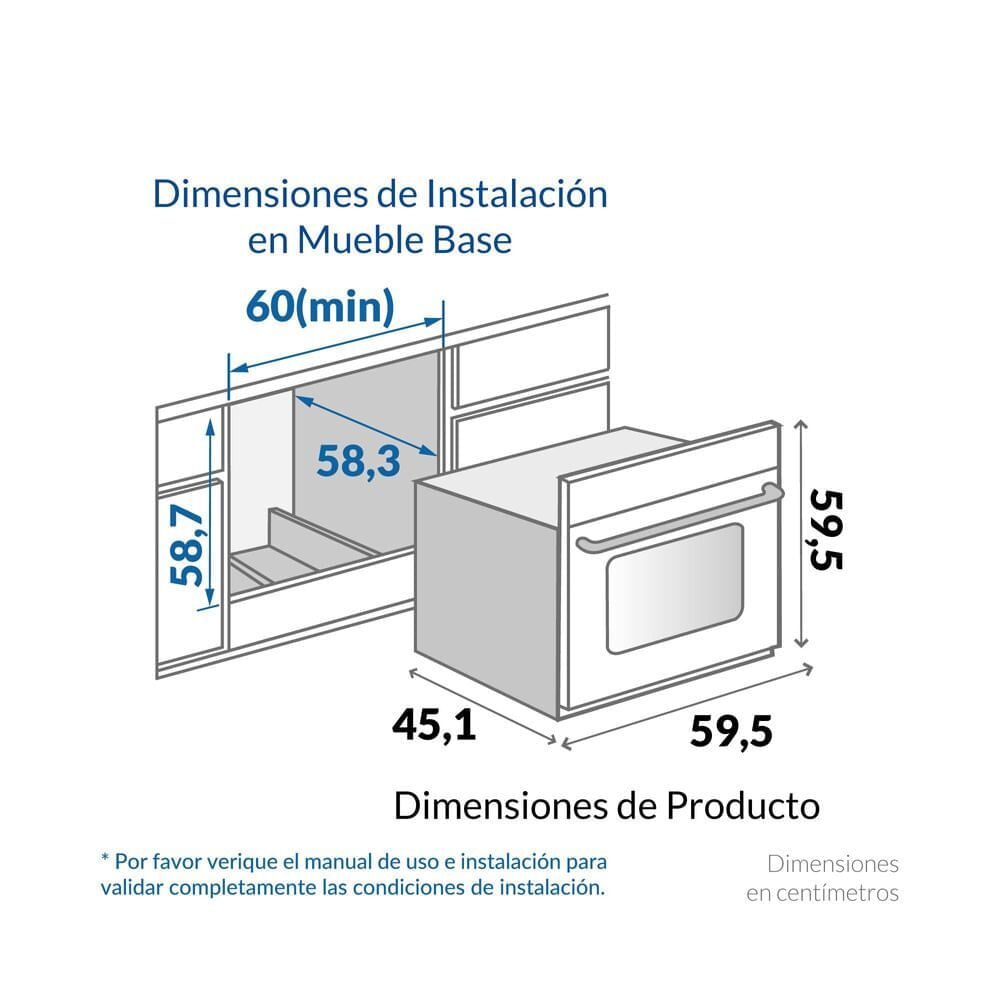 Horno de Empotrar Challenger 60 cm Eléctrico HE 2651 Inox img #2