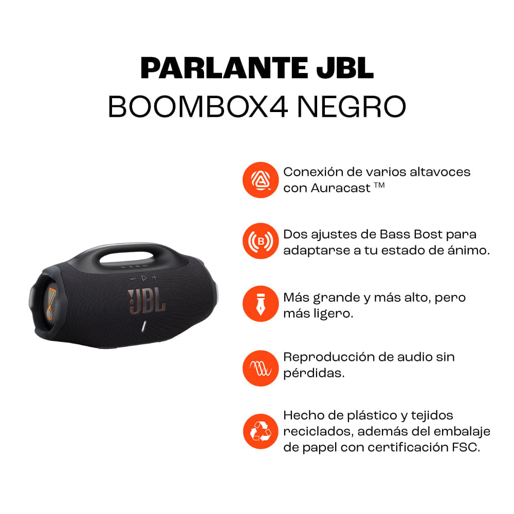 Parlante JBL Boombox4 Negro img #8