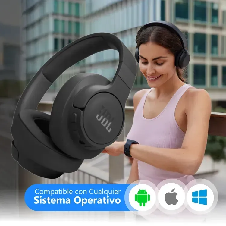 Audífonos de Diadema JBL Inalámbricos Bluetooth Over Ear T770 Negro img #5