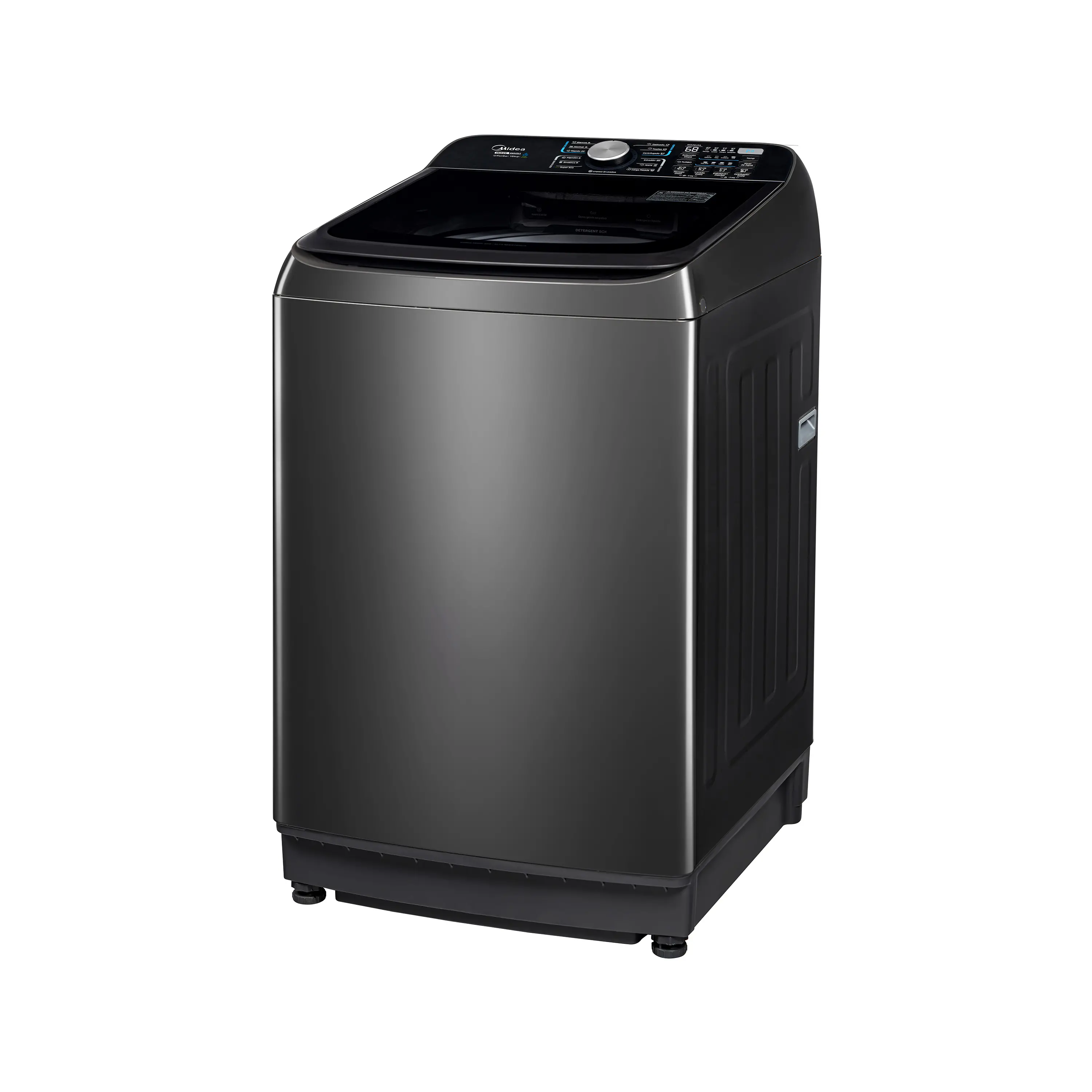 Lavadora Midea Carga Superior 18 Kg Wave Wash MA512W180/T-CO Titanium + Barril Asador Grill Dey 30 cm img #3