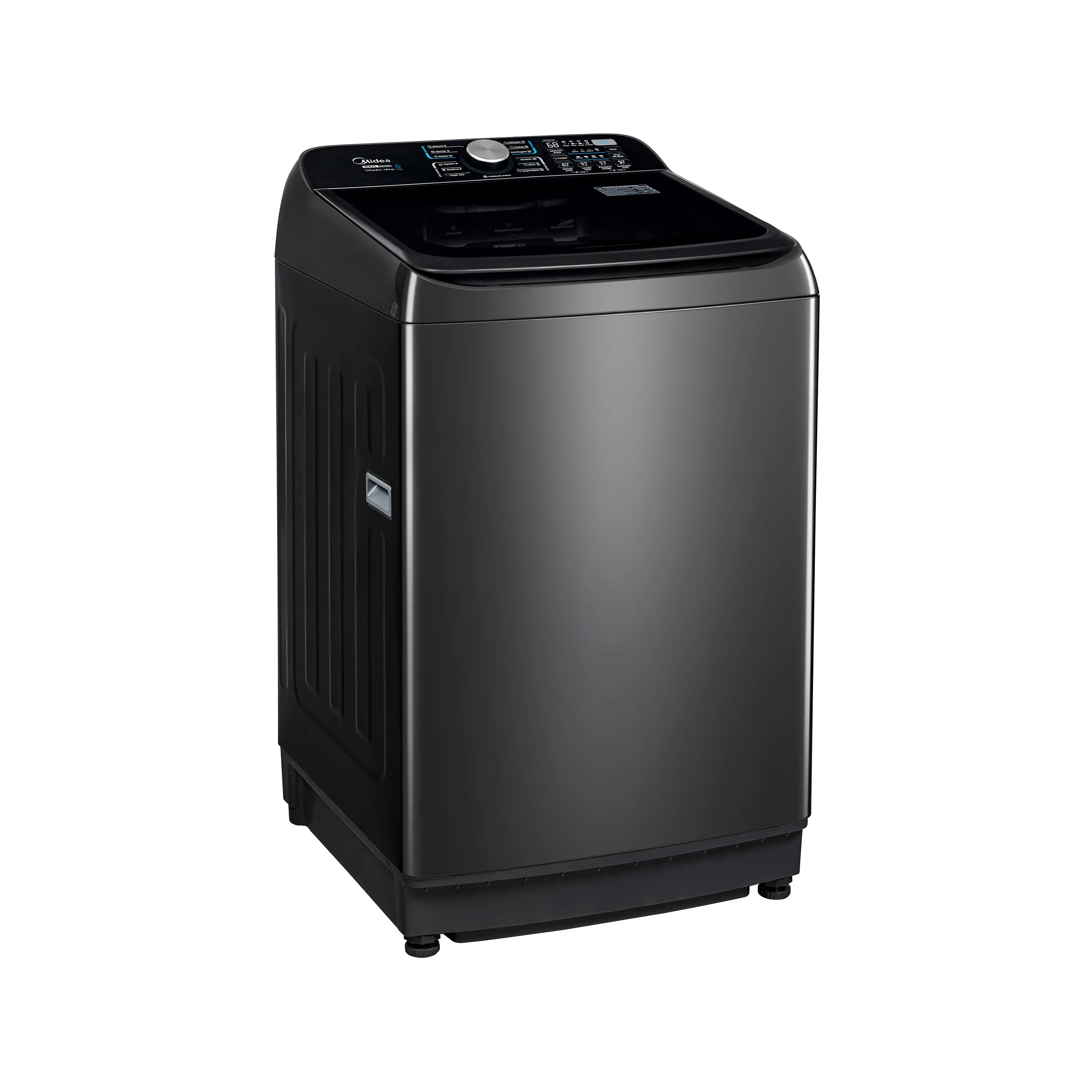 Lavadora Midea Carga Superior 18 Kg Wave Wash MA512W180/T-CO Titanium + Barril Asador Grill Dey 30 cm img #4