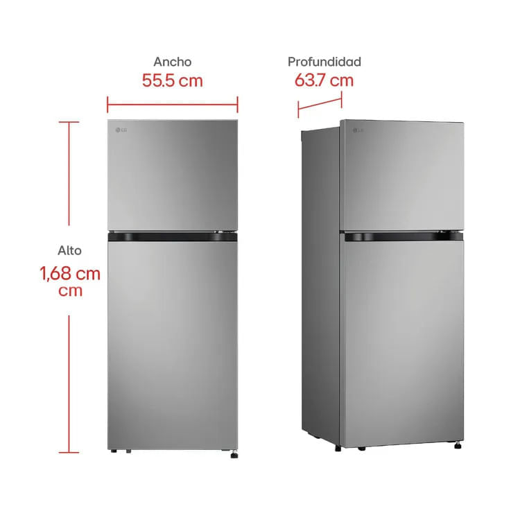 Nevera LG No Frost Congelador Superior 266 Litros LinearCooling VT26BPY Plata img #2