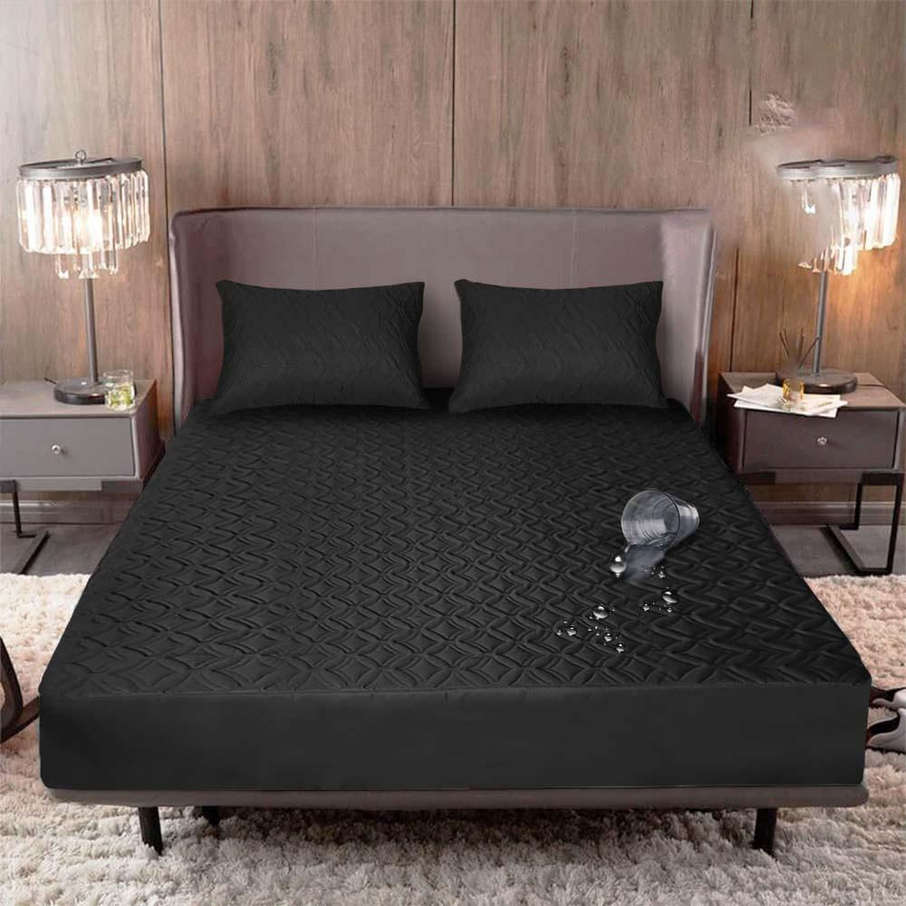 Combo Protector Impermeable Queen Negro 190Cm*160Cm img #1