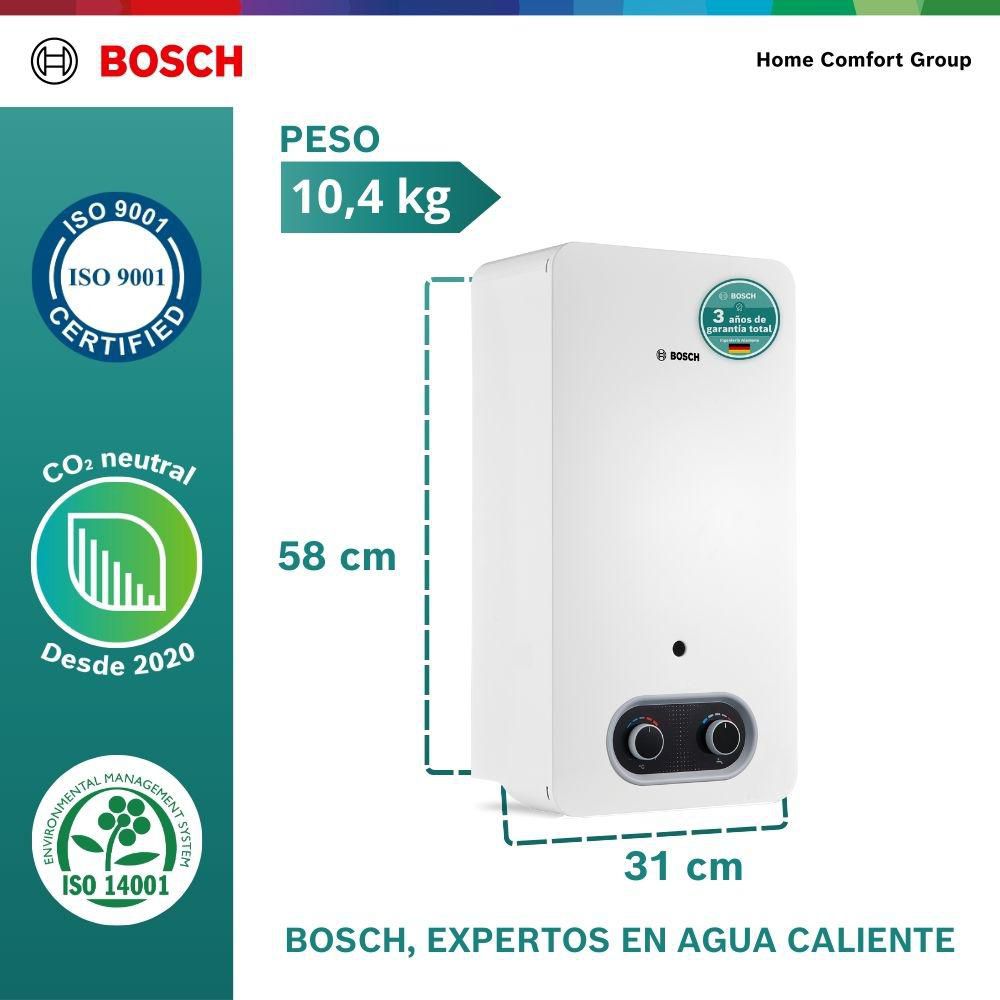 Calentador de agua 10 litros Tiro Natural GLP BOSCH 773350004 img #5