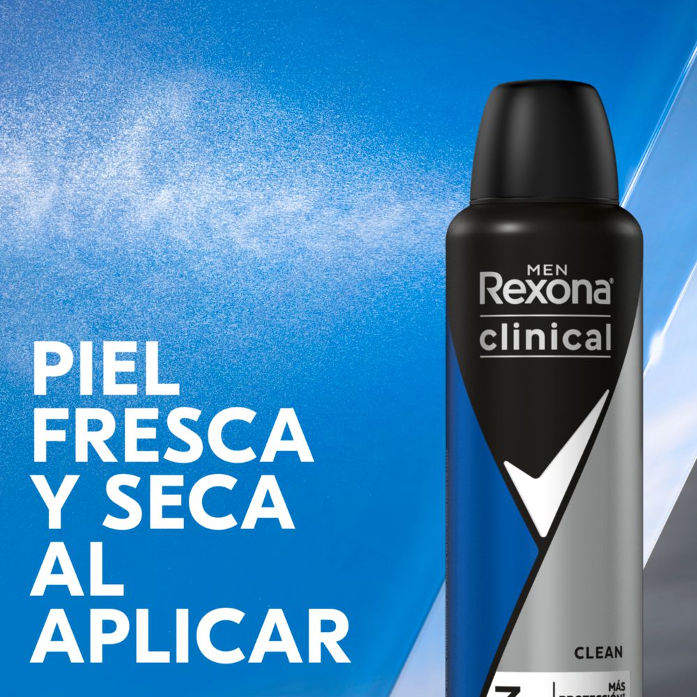Desodorante REXONA clinical expert clean aerosol (182  gr) img #2