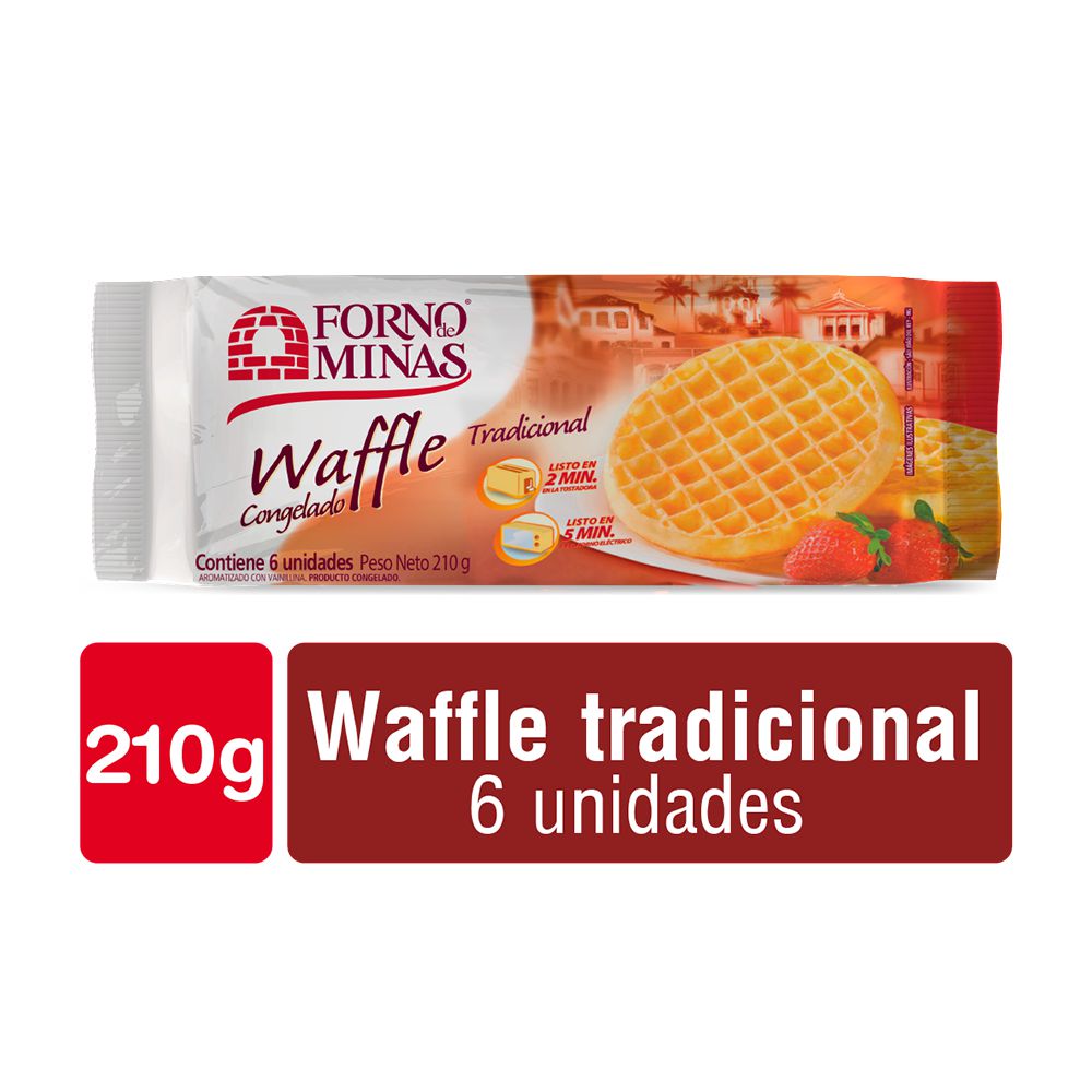 Waffles tradicional  FORNO DE MINAS MARCA EXCLUSIVA 210  gr img #1