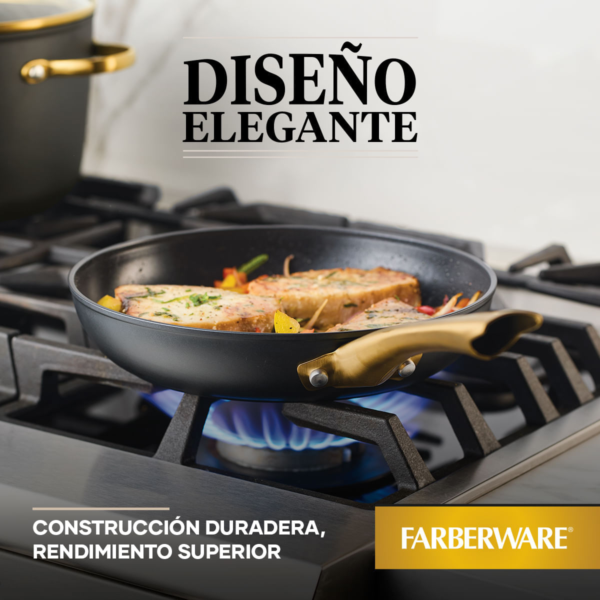 Sartén 25cm Forged Induction. Aluminio forjado. Antiadherente Cerámico. Color Negro. Apta para cocinas de Inducción. Farberware img #7