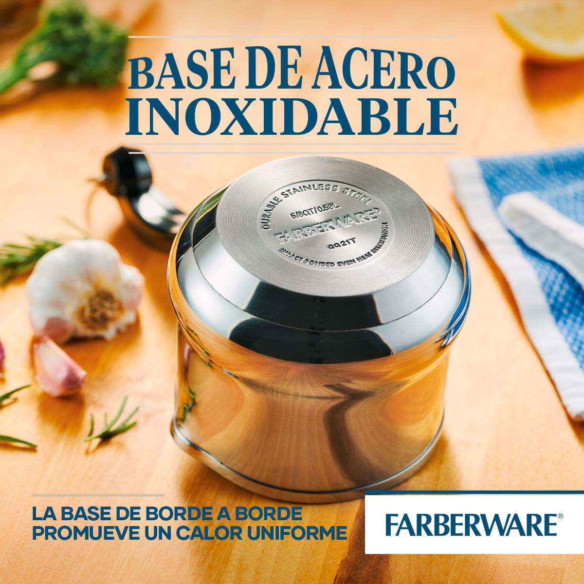 Perol 10cm acero inoxidable, con mango y pico vertedero. Classic Farberware. img #4