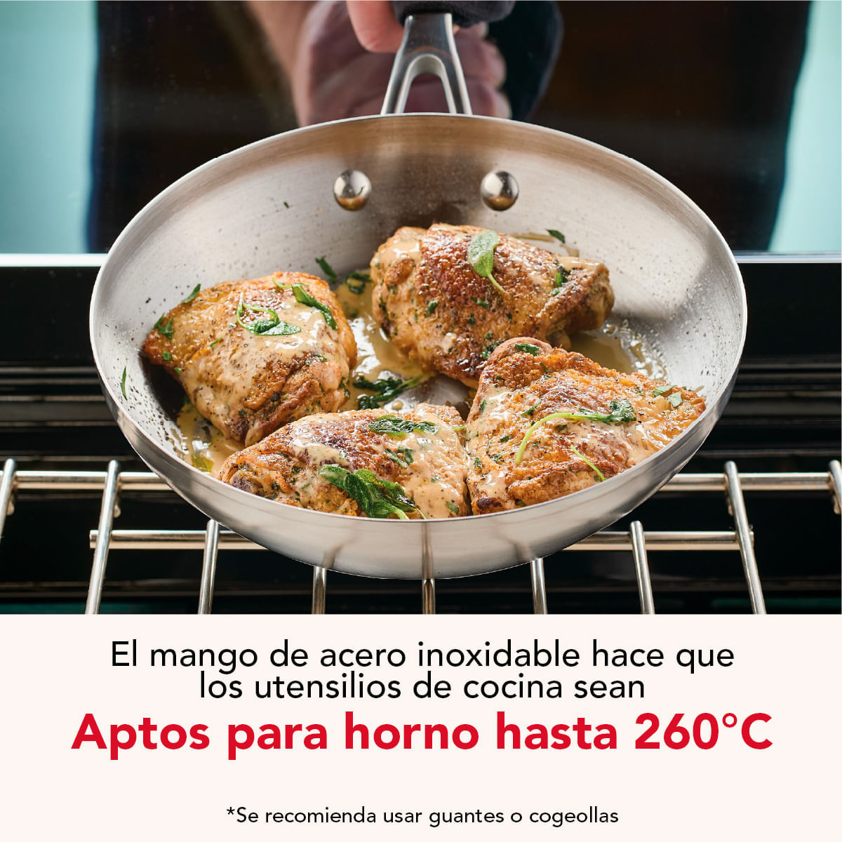 Set Sartenes 20 cm y 24 cm, acero inox 3 capas. Induccion. KitchenAid img #11