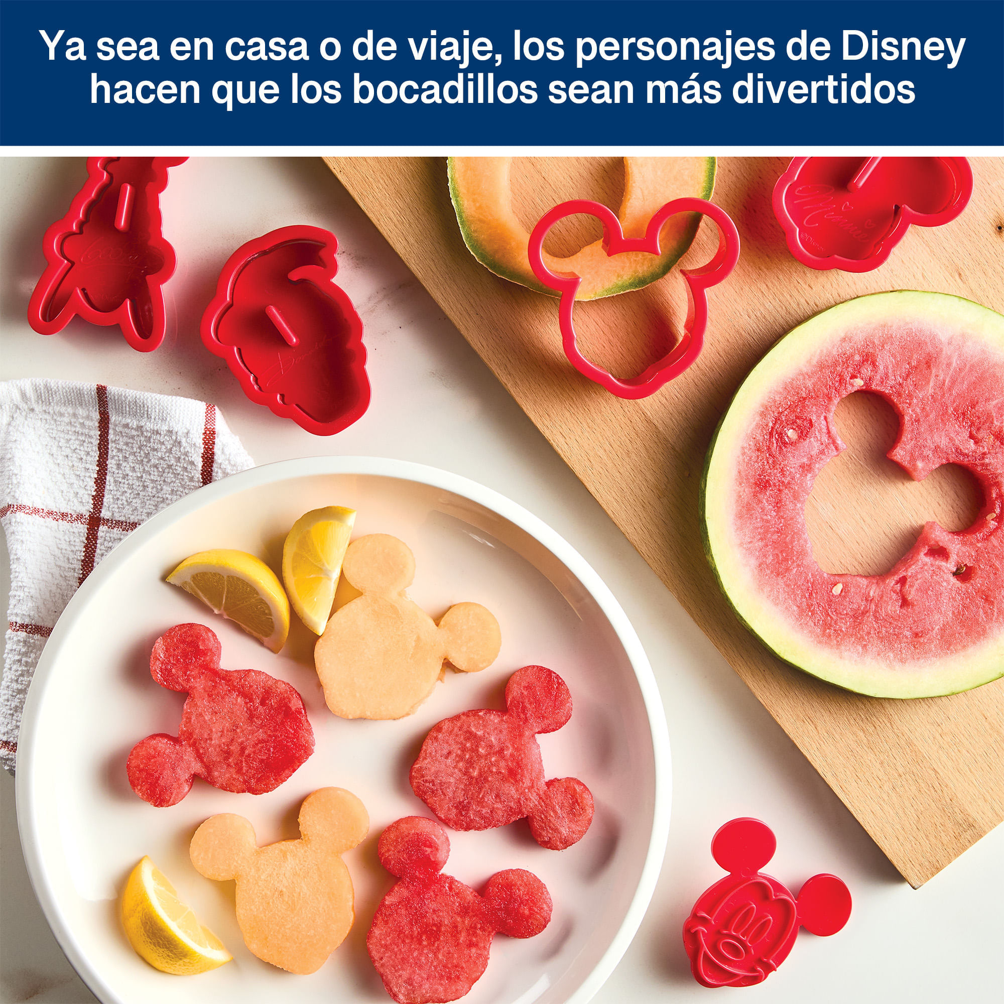 Juego de sellos y cortadores de galletas 8 Pzs en forma de Disney. Farberware rojo img #6