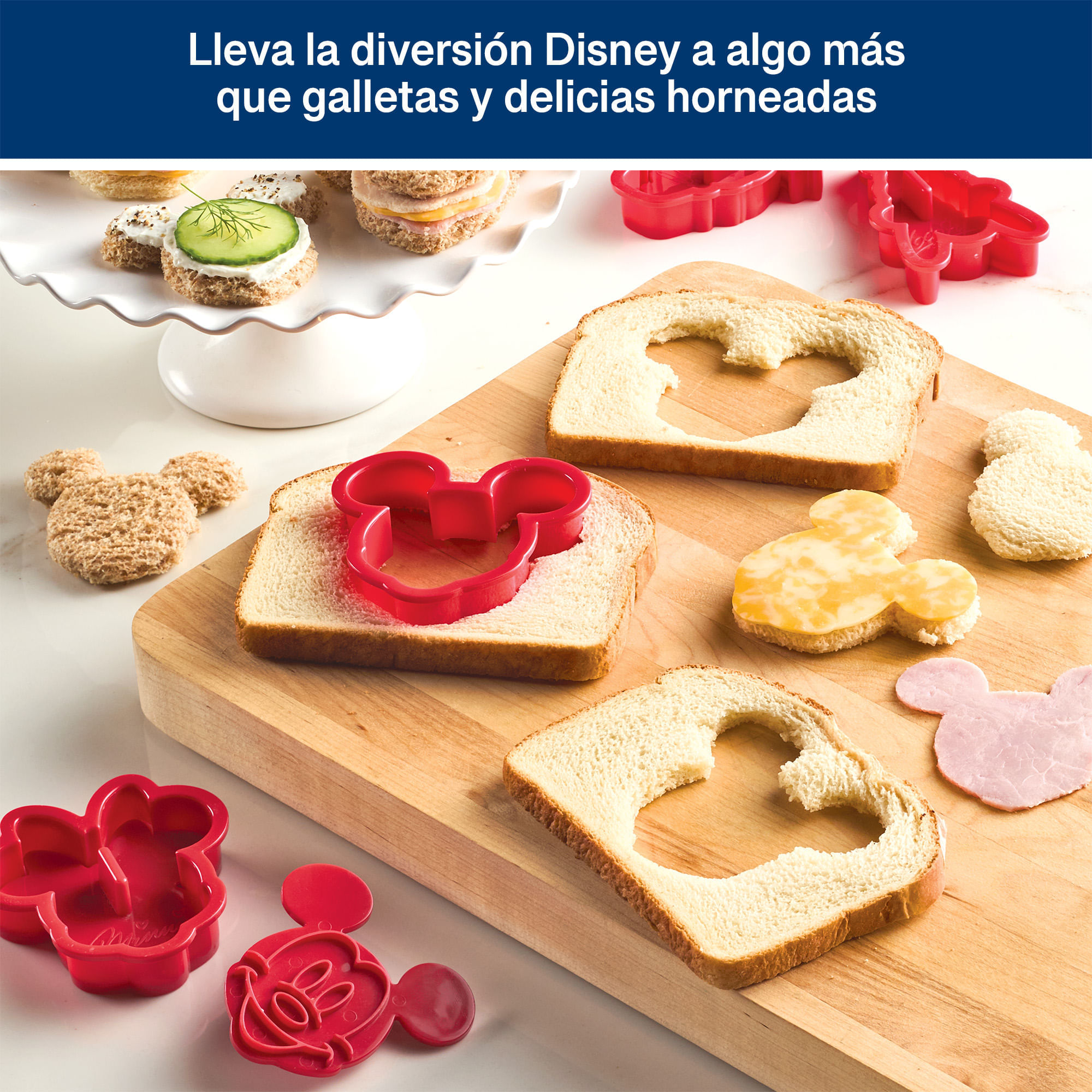 Juego de sellos y cortadores de galletas 8 Pzs en forma de Disney. Farberware rojo img #8