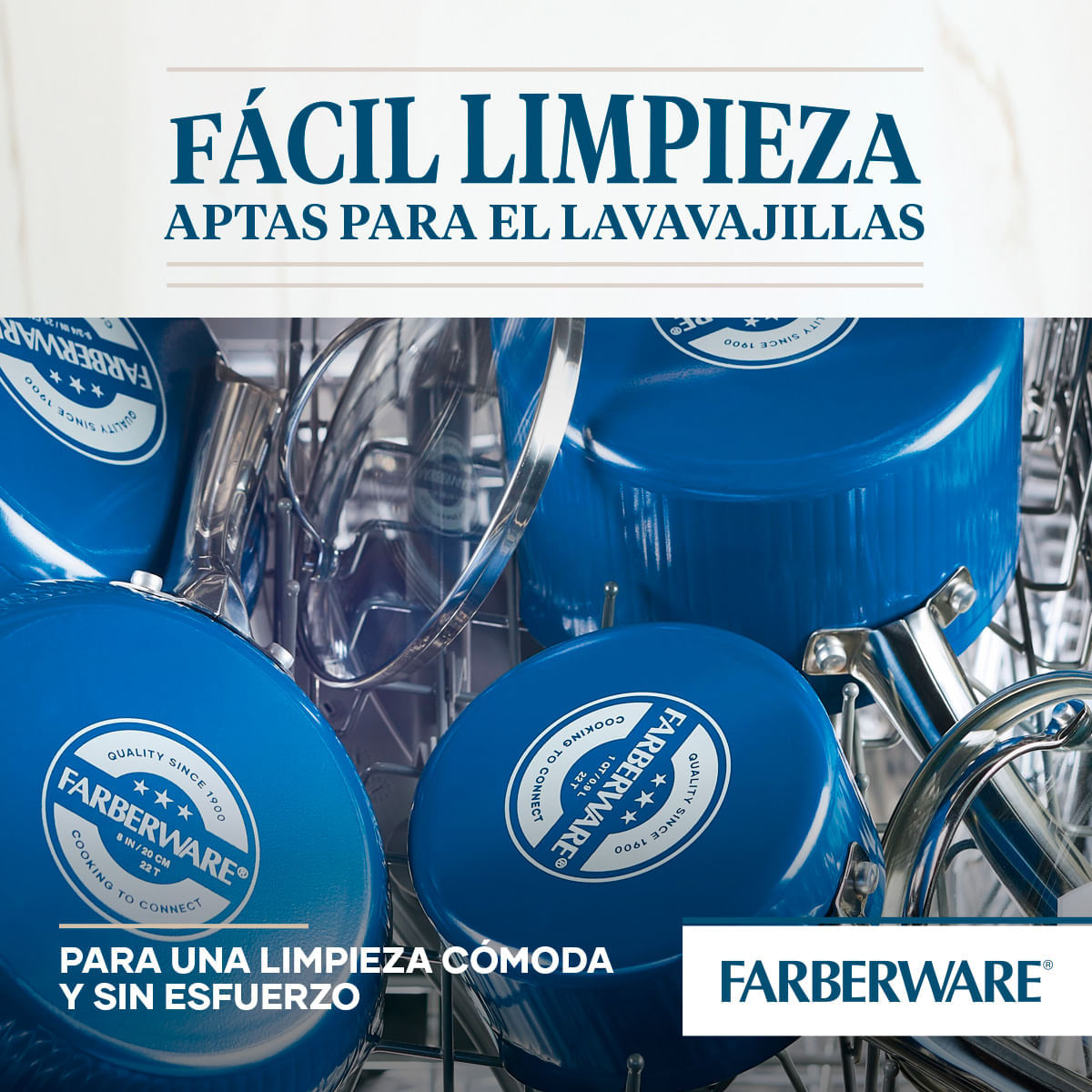 Perol antiadherente 18cm con tapa Farberware img #8