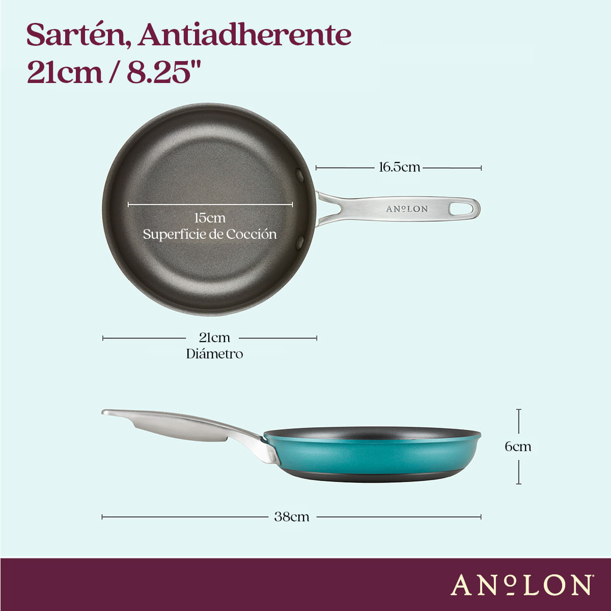 Sartén antiadherente anodizado duro. Archieve Anolon img #3