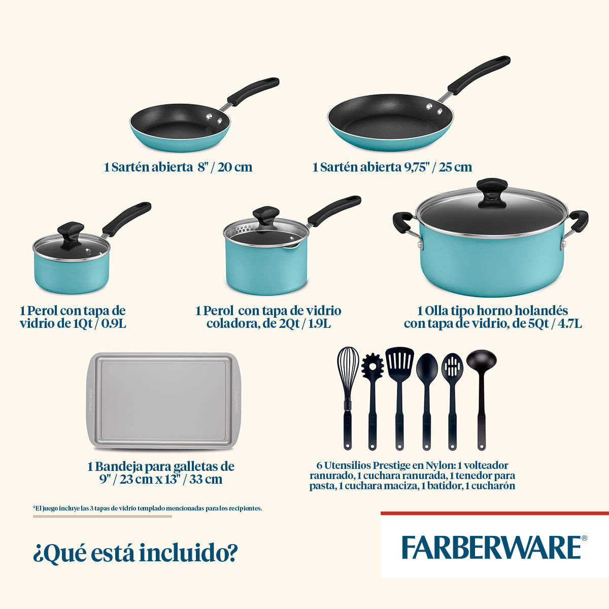 Juego de Ollas 15Pzs, antiad. DiamondMax® Cookstart Farberware. img #8