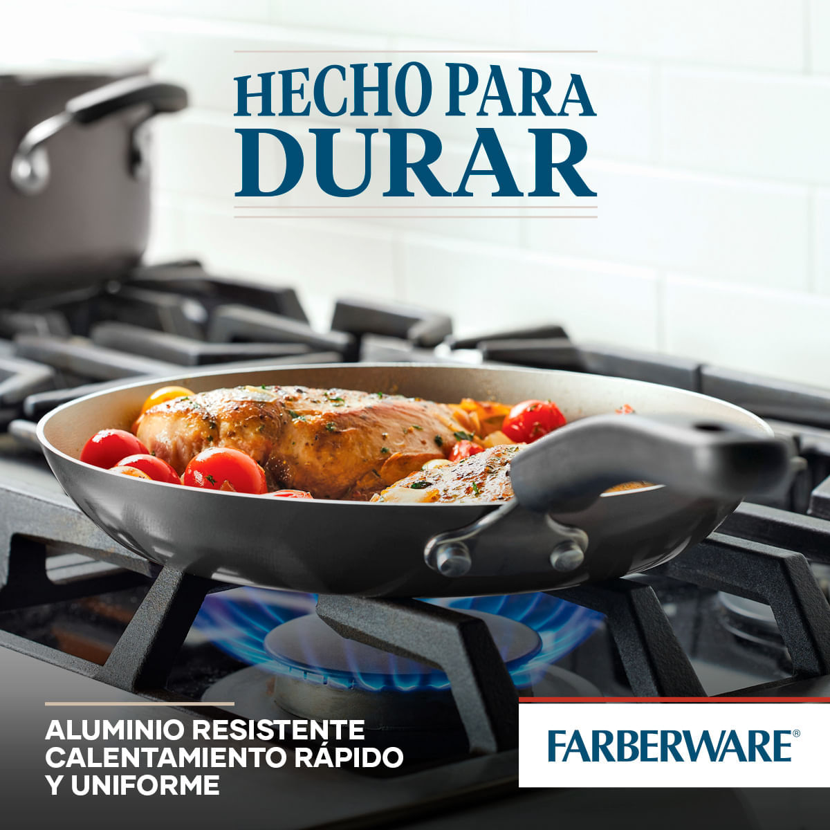 Juego de Ollas 15Pzs, antiad. DiamondMax® gris pewter, Cookstar Farberware img #3