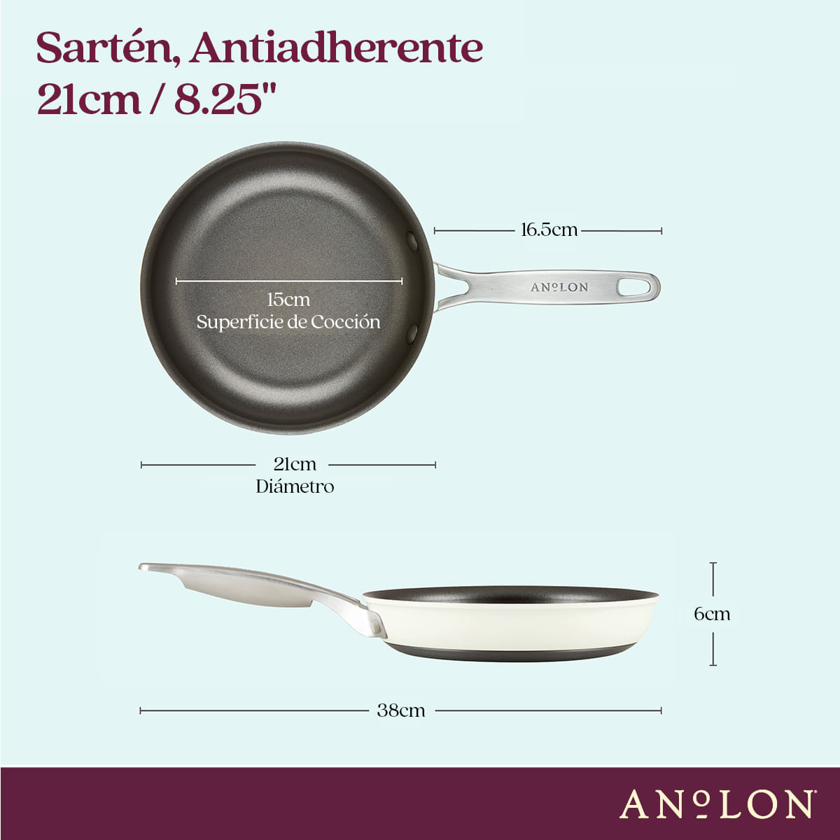 Sartén antiadherente anodizado duro. Archieve Anolon img #3