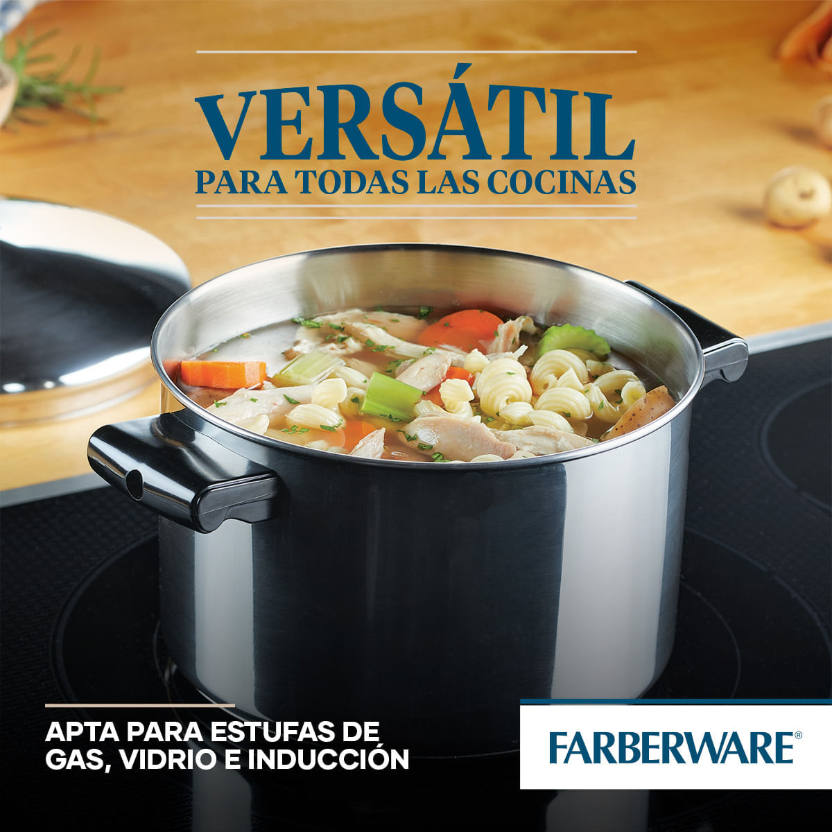 Olla 21cm con tapa, acero inoxidable, Classic Farberware. img #3