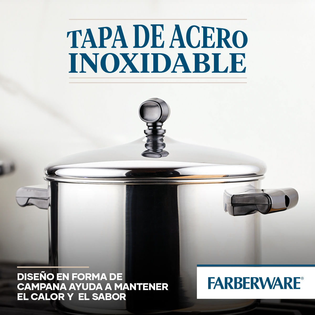 Olla 21cm con tapa, acero inoxidable, Classic Farberware. img #6