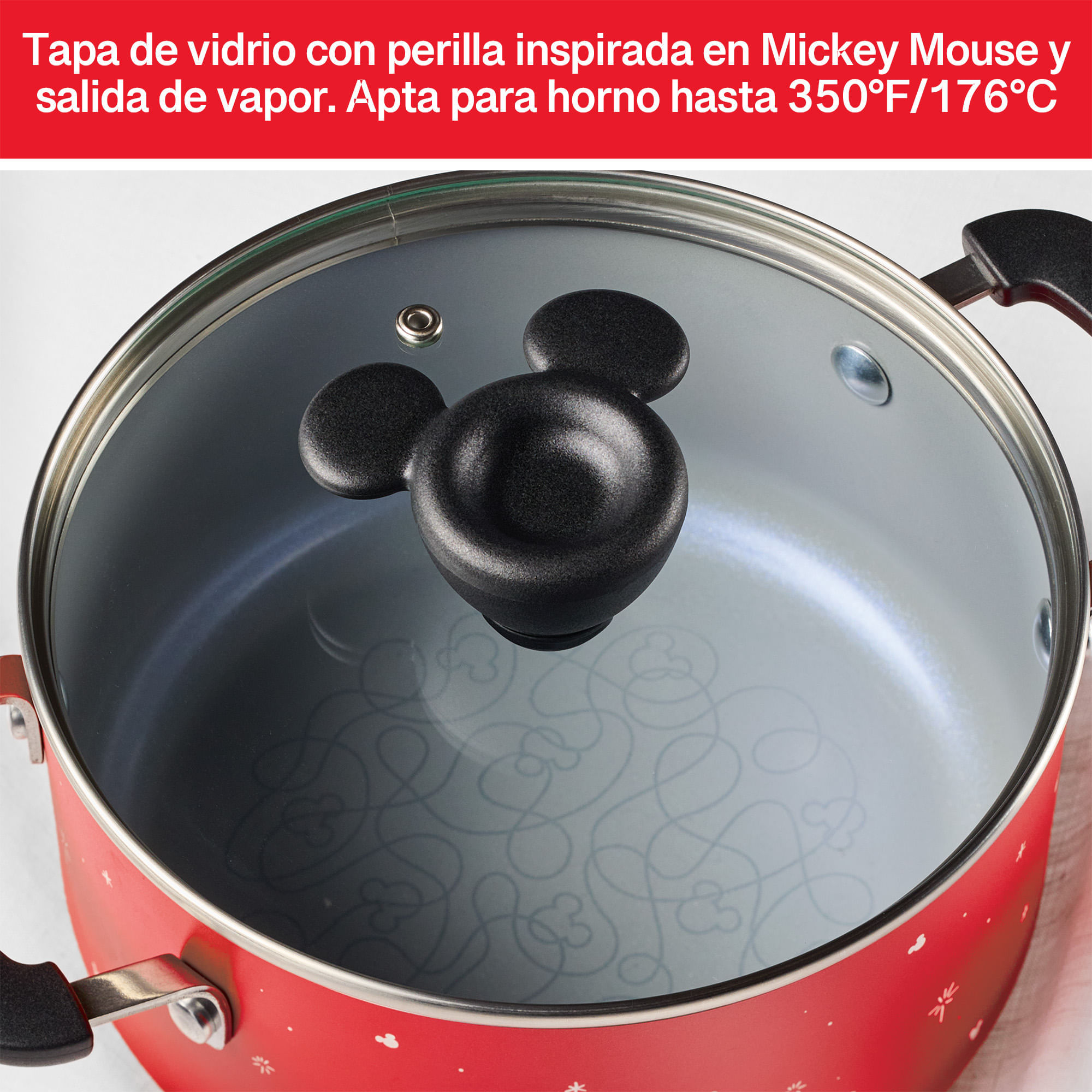 Olla con tapa, antiadherente cerámico. Colección Disney  Bon Voyage. Farberware img #10