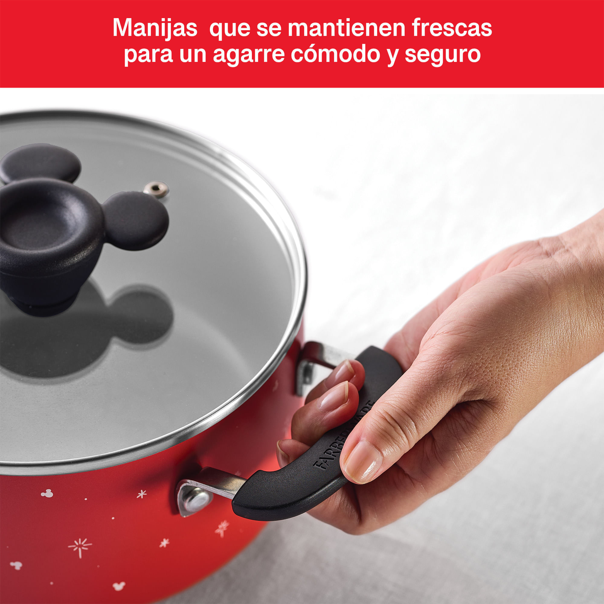 Olla con tapa, antiadherente cerámico. Colección Disney  Bon Voyage. Farberware img #8