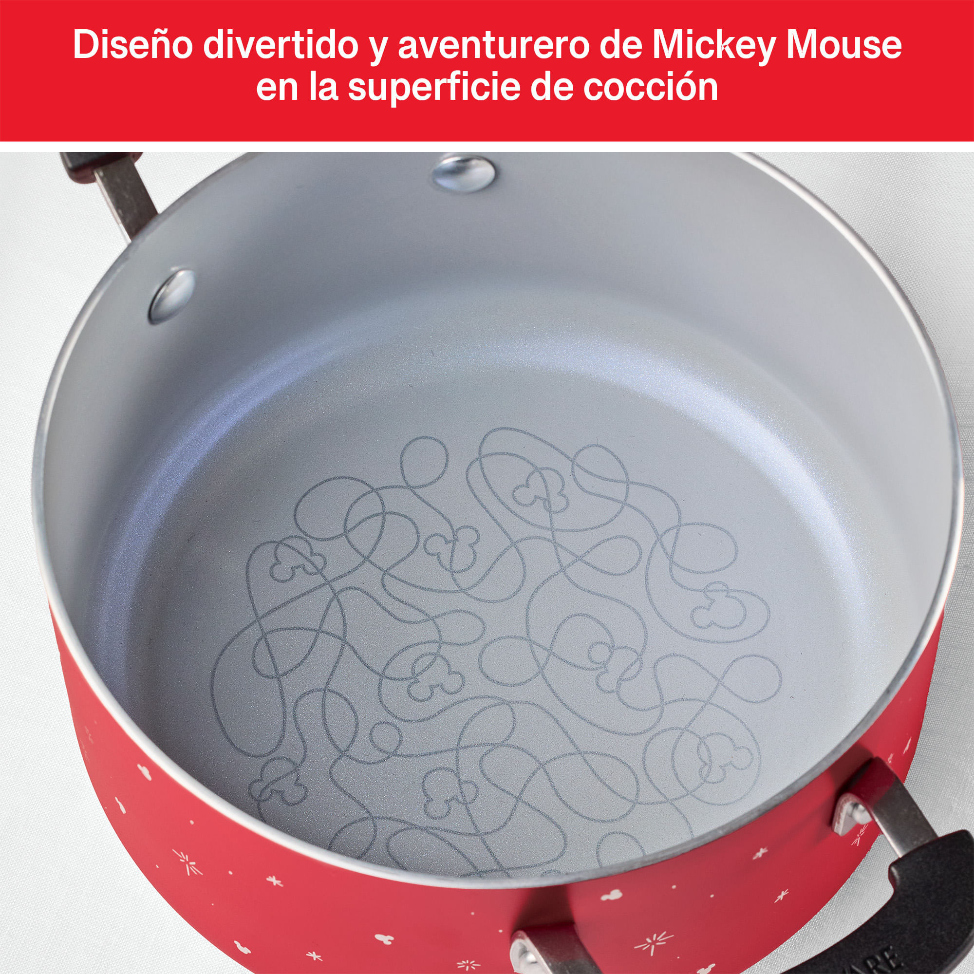 Olla con tapa, antiadherente cerámico. Colección Disney  Bon Voyage. Farberware img #9