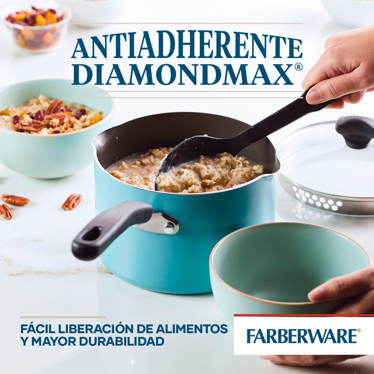 Perol  18cm con tapa, antiad. DiamondMax®. Farberware img #5