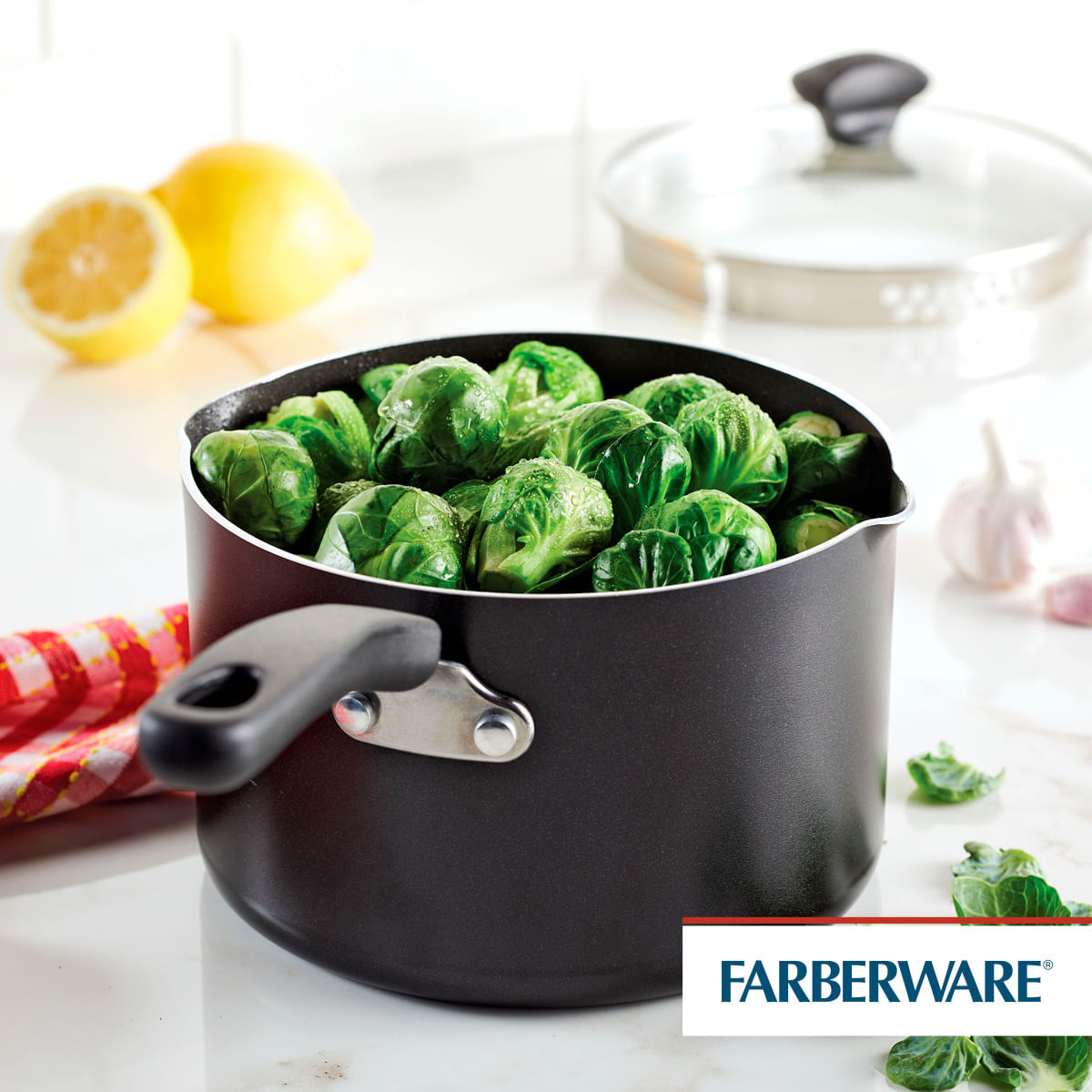 Perol  18cm con tapa, antiad. DiamondMax®. Farberware img #2