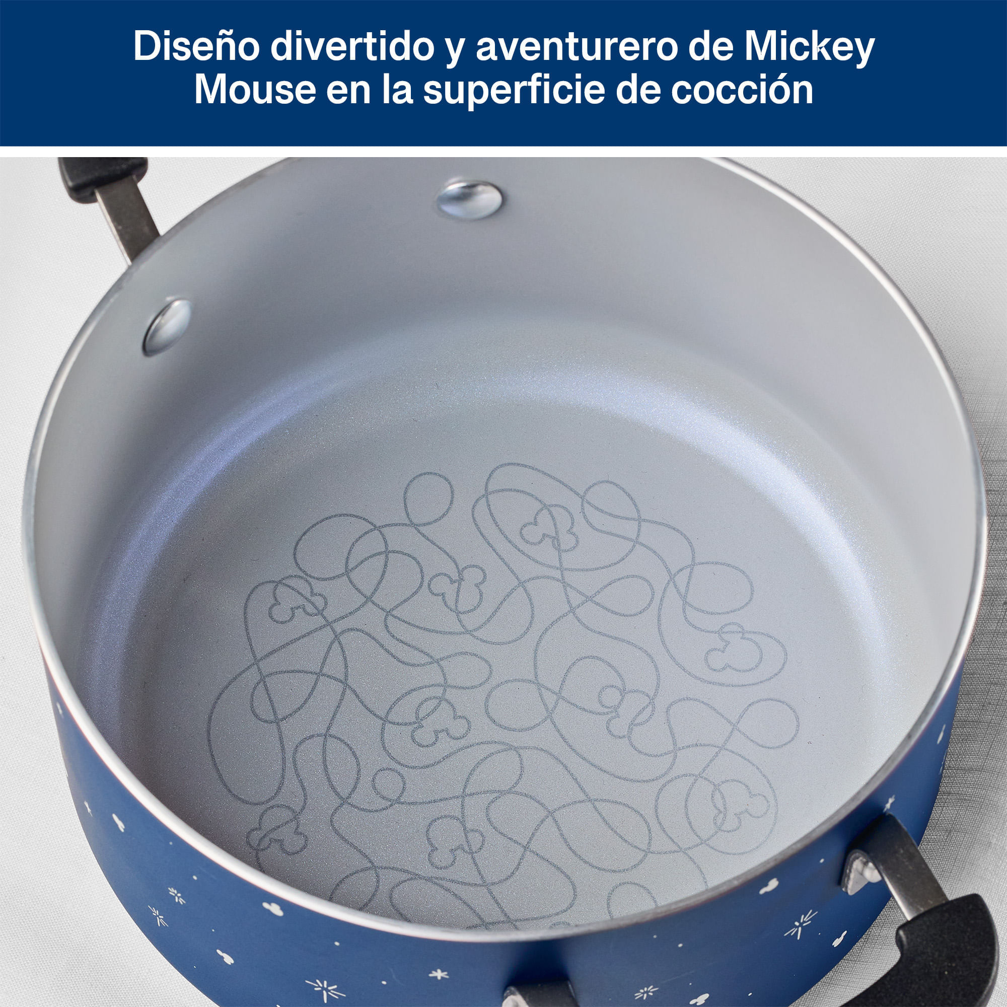 Olla con tapa, antiadherente cerámico. Colección Disney  Bon Voyage. Farberware img #9