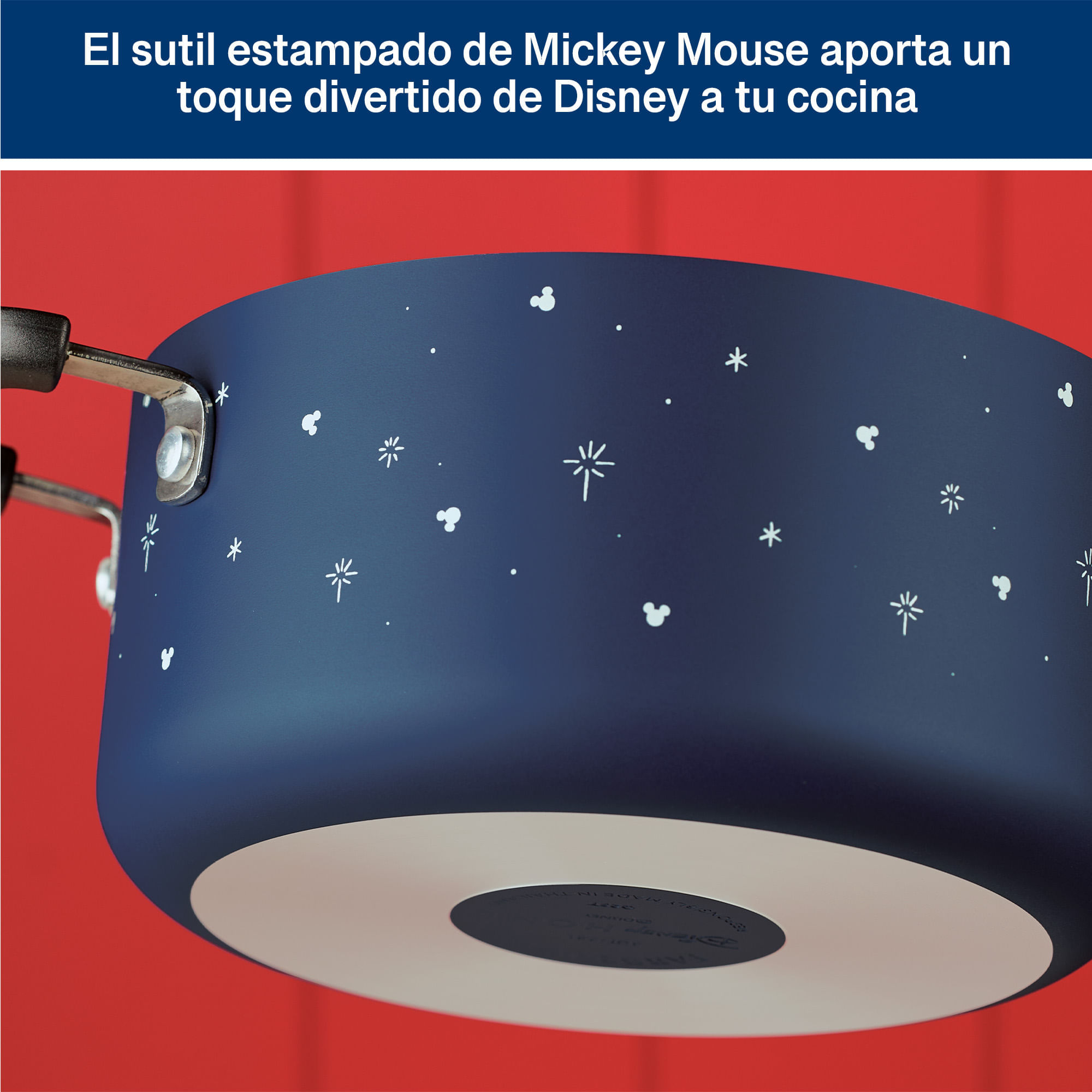 Olla con tapa, antiadherente cerámico. Colección Disney  Bon Voyage. Farberware img #7